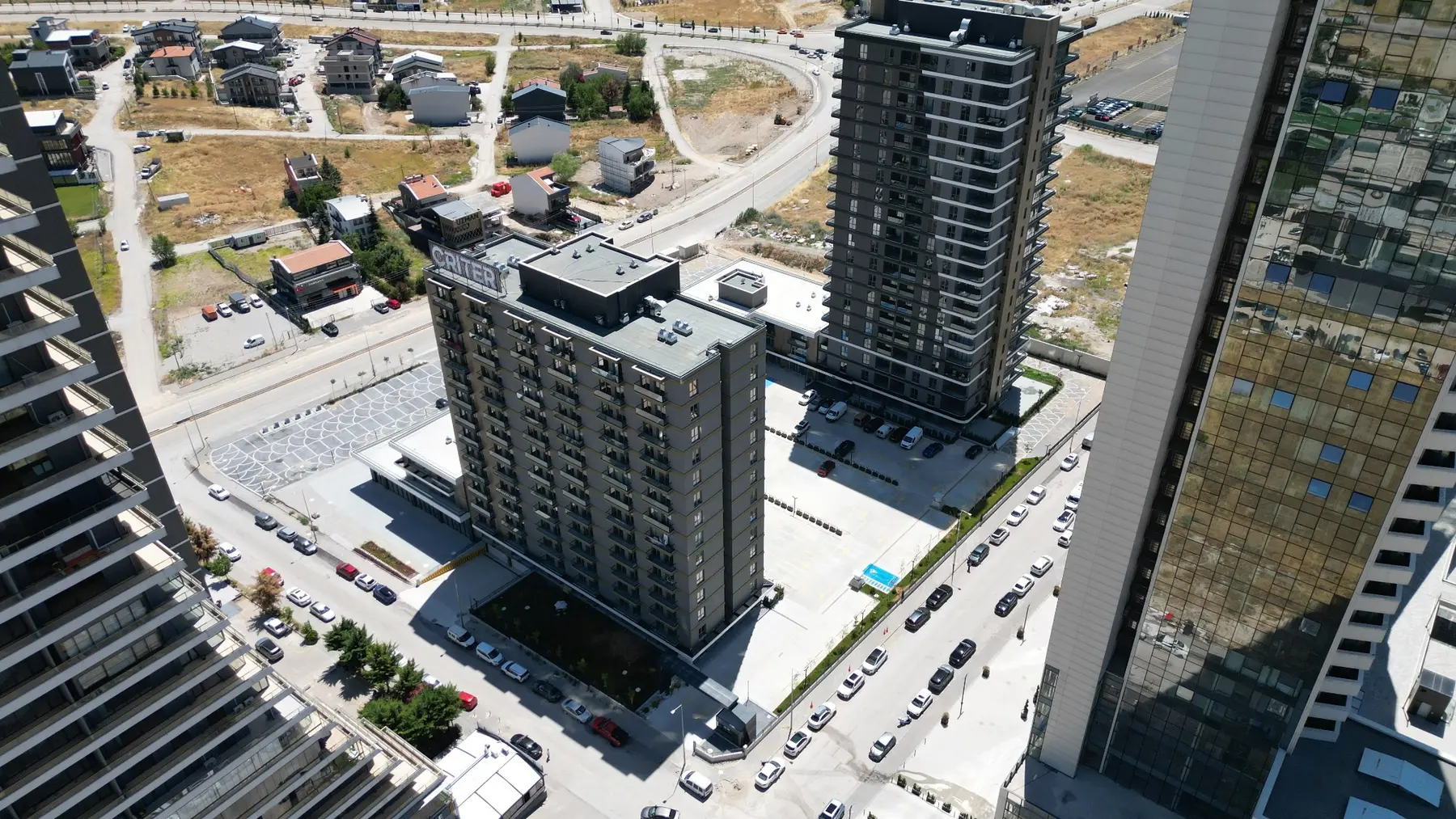 Luftaufnahme der Criter-Residence-Mischnutzung in Konutkent